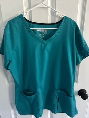 Grey's Anatomy Teal V-Neck Women’s Scrub Top